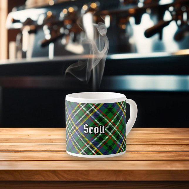 Tasse Expresso Coupe Clan Scott Green Tartan Espresso (Créateur téléchargé)