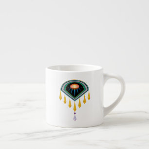 Tasse Expresso Coupe d'Espresso d'Oeuf Spatial Déco