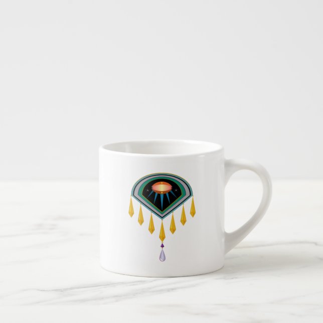 Tasse Expresso Coupe d'Espresso d'Oeuf Spatial Déco (Droite)