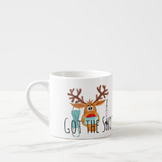 Tasse Expresso Coupe d'Espresso Masquée Reindeer face à la balle