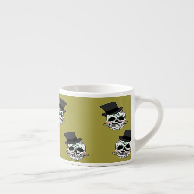 Tasse Expresso Crâne avec chapeau supérieur (Droite)