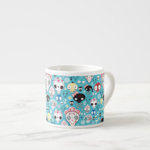 Tasse Expresso Crâne riant de texture