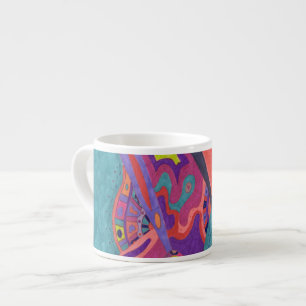 Tasse Expresso Crashers de lune, art abstrait