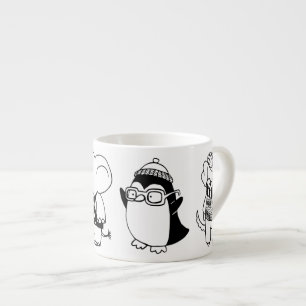 Tasse Expresso Créatures de dessin animé mignonnes pour enfants
