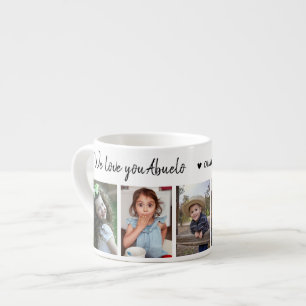 Tasse Expresso Créez Votre Propre 5 Photo We Love You Abuelo