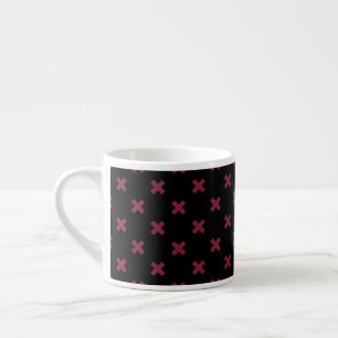 Tasse Expresso Crochets Mulberry sur noir
