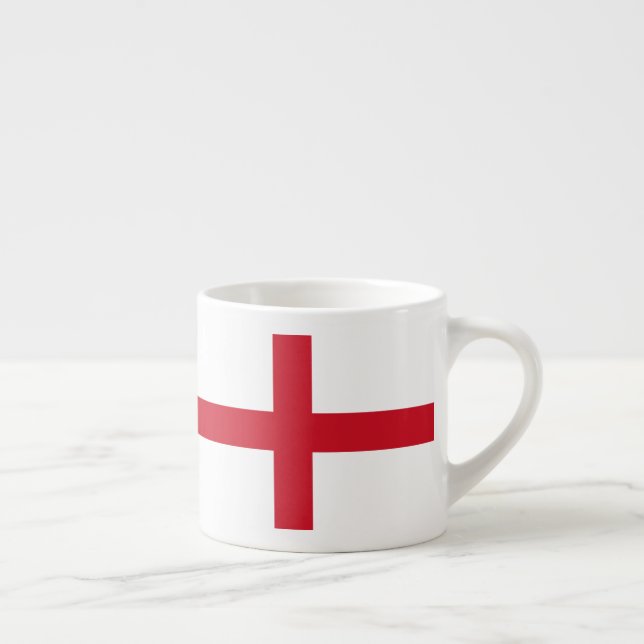 Tasse Expresso Croix de St George ~ Drapeau d'Angleterre (Droite)