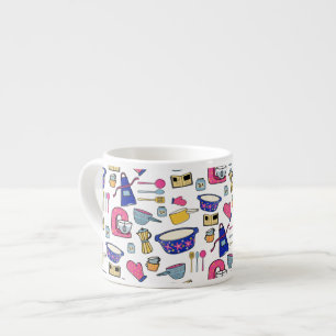 Tasse Expresso Cuisine Lumineuse Ustensiles Cuisinier Cuisinier