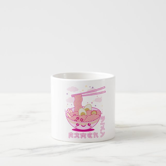 Tasse Expresso Cute Kawaii Ramen Anime nouilles Ramen Filles, Ado (Devant)