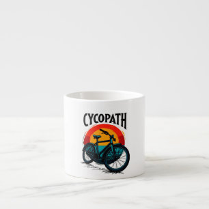 Tasse Expresso Cycopath : Vélo énergétique avec le soleil couchan