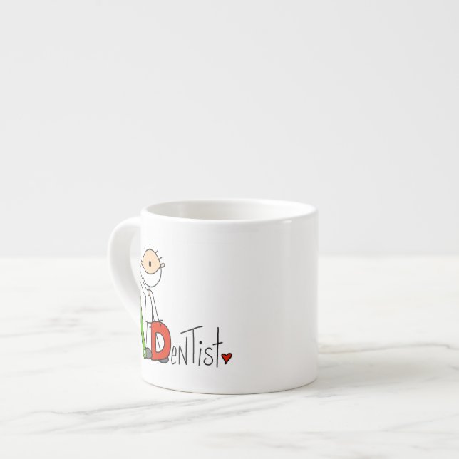Tasse Expresso D est pour le dentiste (Devant gauche)