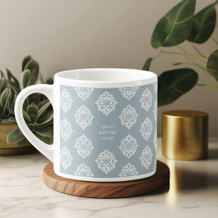 Tasse Expresso Damask Regency Classique Bleu Cadet
