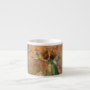 Tasse Expresso Dame de la Renaissance Capricorne Fantastique Vint