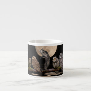 Tasse Expresso Danse d'Asio avec les hiboux