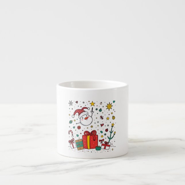 tasse expresso de Noël personnalisée (Devant)
