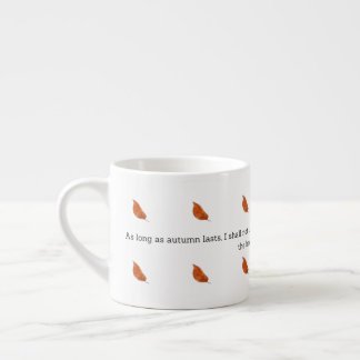 Tasse Expresso Décoration de maison avec citation d'automne de Va