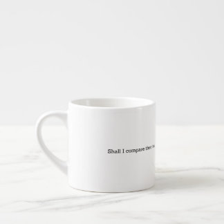 Tasse Expresso Décoration de maison de citation d'été de Shakespe