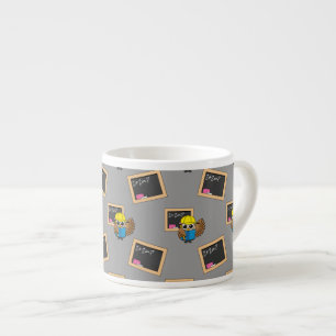 Tasse Expresso Dessin de chouette écolière