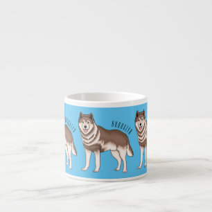 Tasse Expresso dessin humoristique sibérien husky