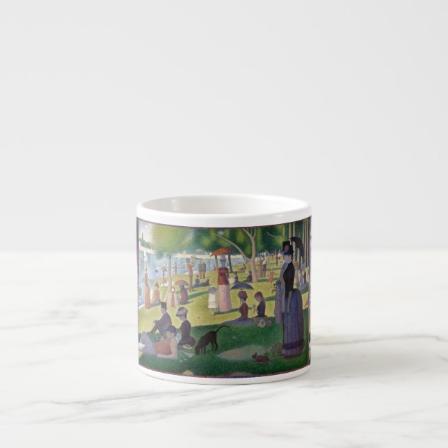 Tasse Expresso Dimanche sur La Grande Jatte Seurat Peinture (Devant)