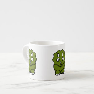 Tasse Expresso Dinosaure mignon de bande dessinée