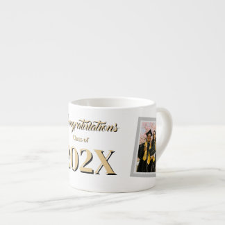 Tasse Expresso Diplômé de la promotion 202X avec photo personnali