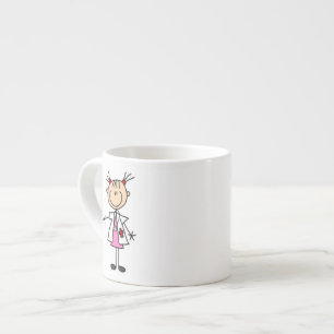 Tasse Expresso Docteur féminin Stick Figure