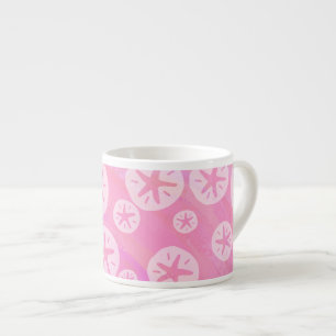 Tasse Expresso Dollar de sable blanc et rose