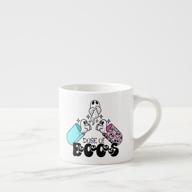 Tasse Expresso Dose de Boos Halloween Médicale (Droite)