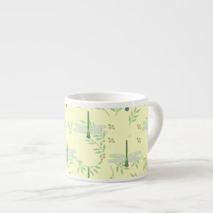 Tasse Expresso Dragonfly / Damselfly Motif