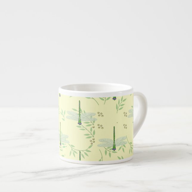 Tasse Expresso Dragonfly / Damselfly Motif (Devant droit)