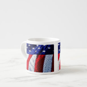 Tasse Expresso Drapeau américain