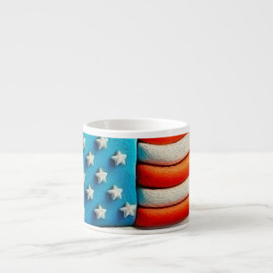 Tasse Expresso Drapeau américain