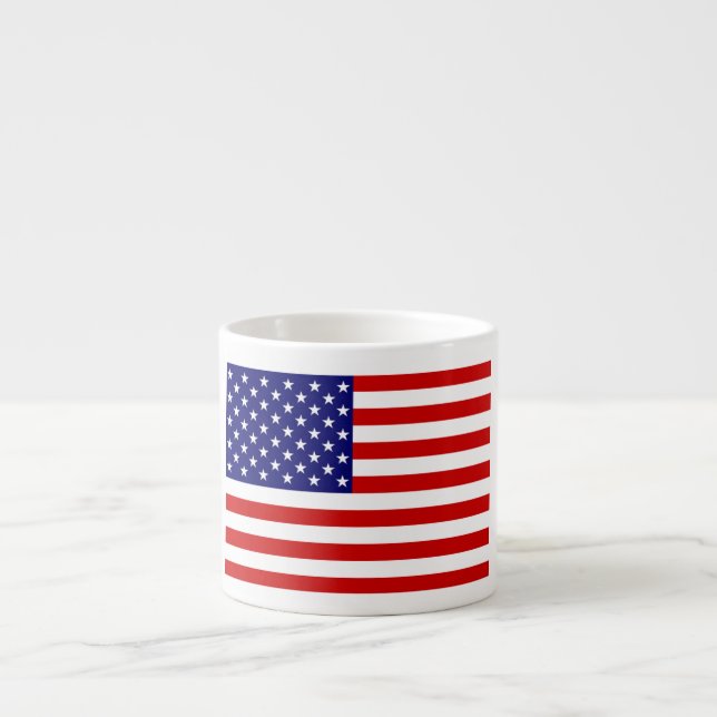 Tasse Expresso Drapeau américain (Devant)