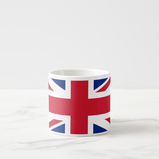 Tasse Expresso Drapeau britannique Union Jack (Devant)