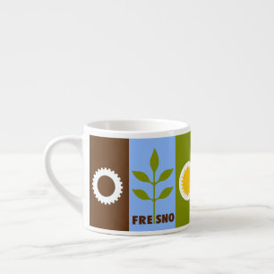 Tasse Expresso Drapeau de la ville de Fresno, Californie Espresso