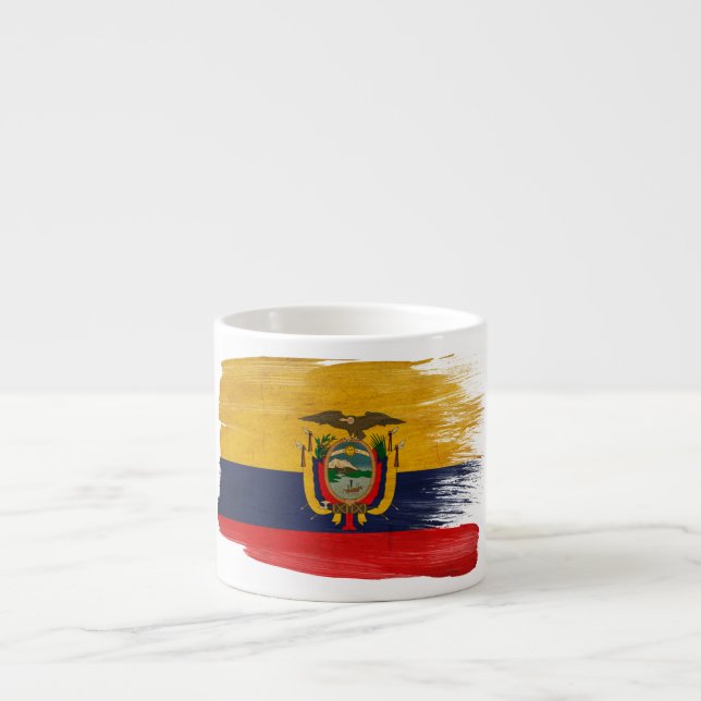 Tasse Expresso Drapeau de l'Equateur (Devant)