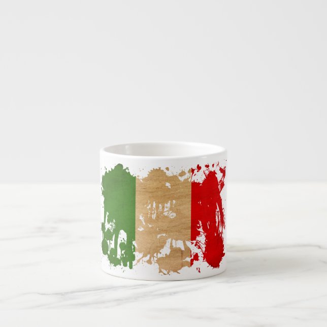 Tasse Expresso Drapeau de l'Italie (Devant)