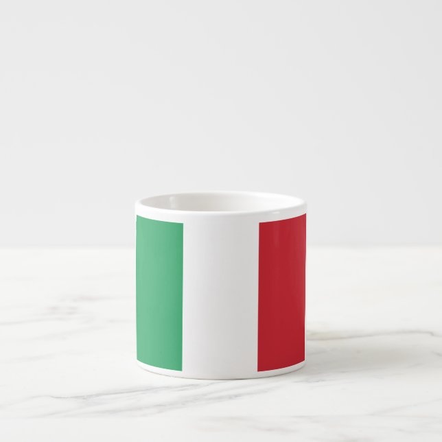 Tasse Expresso Drapeau de l'Italie (Devant)