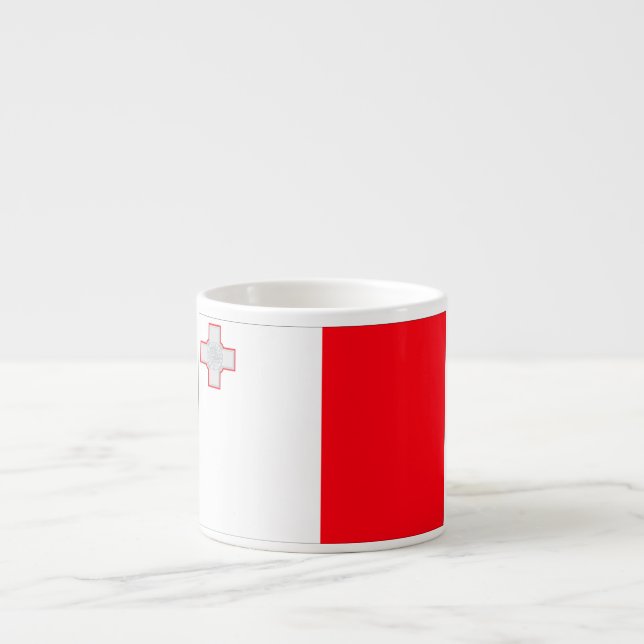 Tasse Expresso Drapeau de Malte (Devant)