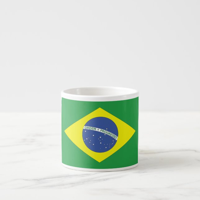 Tasse Expresso Drapeau du Brésil (Devant)
