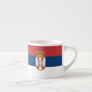 Tasse Expresso Drapeau national de Serbie ravissant patriotique