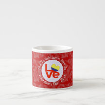 Drapeau Red LOVE colombien personnalisé