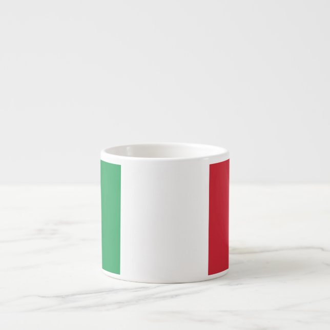 Tasse Expresso Drapeau simple de l'Italie (Devant)
