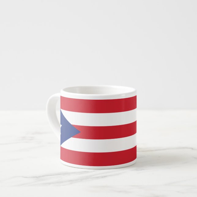 Tasse Expresso Drapeau simple de Porto Rico (Devant gauche)