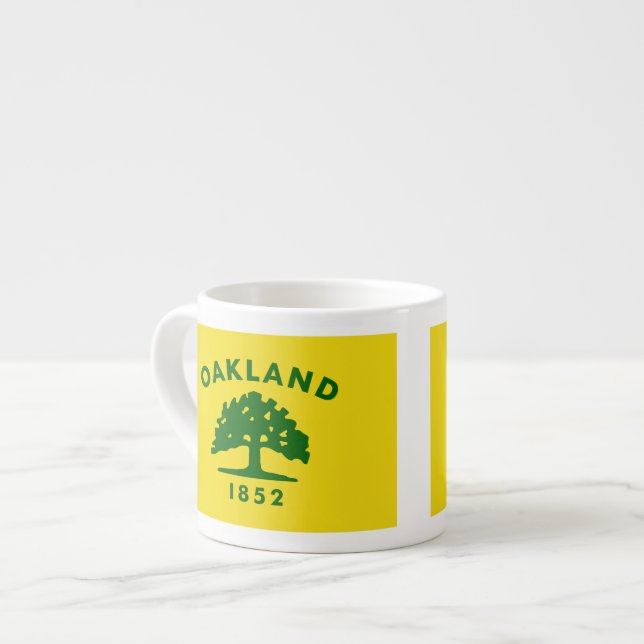 Tasse Expresso Drapeaux d'Oakland, la Californie (Devant gauche)