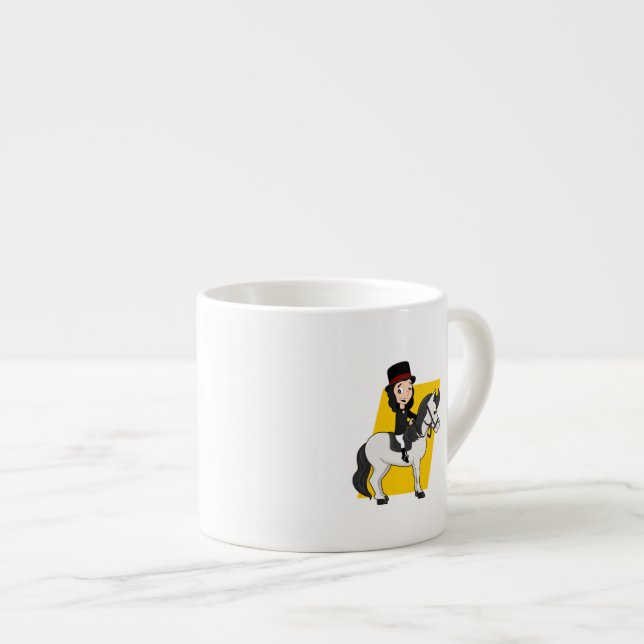 Tasse Expresso Dressage de cavalier (Devant droit)