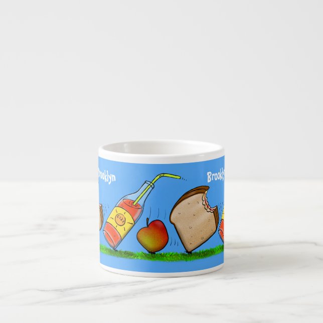 Tasse Expresso Drôle de dessin animé de fourmis (Devant)