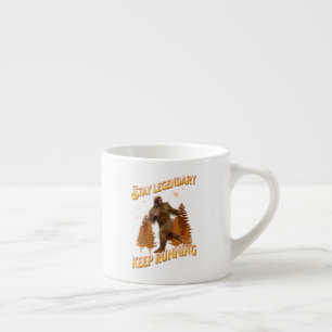 Tasse Expresso Drôle de motivation de course de Bigfoot