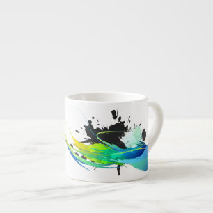 Tasse Expresso Eaux cool Abstraites Plaques de peinture